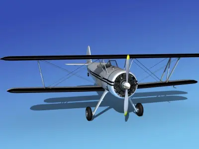 Stearman PT-17 Kaydet Sport V16 3D model