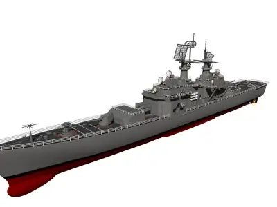 USS California CGN 36 3D print model
