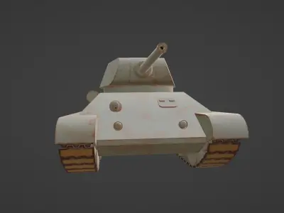 Tank T-34 Low-poly 3D model