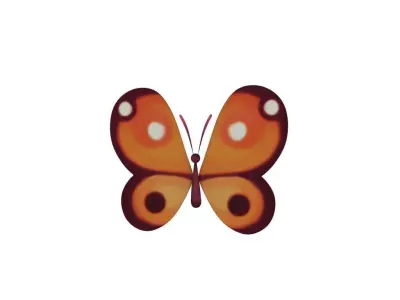 Butterfly 3D model 7
