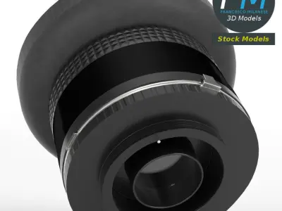 Camera lens 3D model purchase