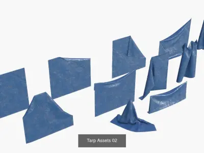 Tarp Assets Collection 3D Model Pack