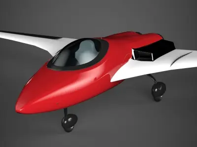 Jet plane 3D model get