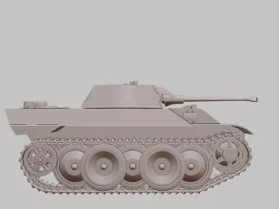 Leopard 1 German Main Battle Tank 3D Print Model 3D print model