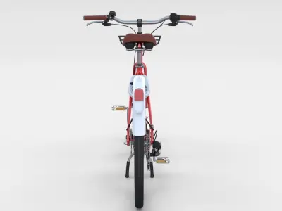 Generic Bicycle Red 3D model