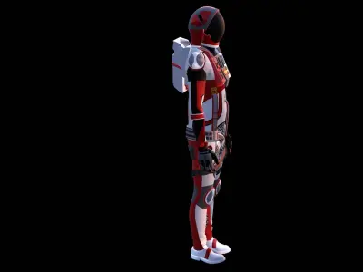 Astronaut Spacesuit Spain 3D model