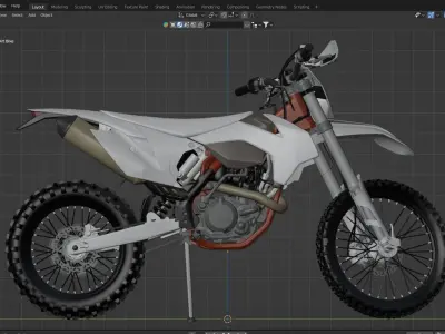 2023 KTM XC-350F 3D model