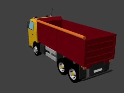 Tipper Truck Low-poly 3D model