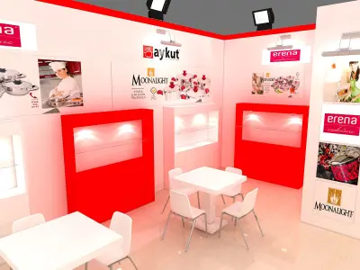Exhibition Stand - ST0040 3D model