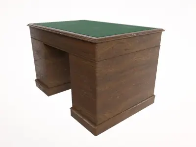 1930 Desk Office Low-poly 3D model