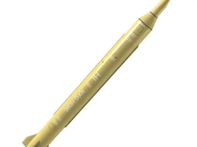 Iran Shahab 3M Missile Low-poly 3D model