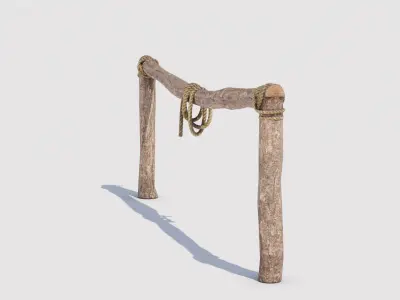 Hitching post 3D model