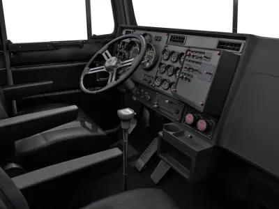 Kenworth T800 Semi Truck Heavy Haul 3D model