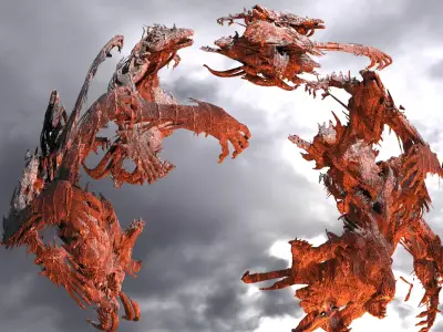 Ghost Hand Sculpture large 2 3D model
