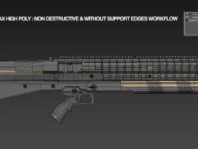UTS 15 Shotgun - High Poly 3D model