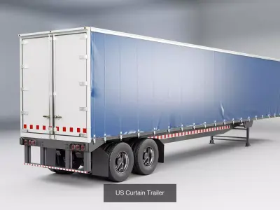 Terminal Tractor and Trailers  3D Model Pack