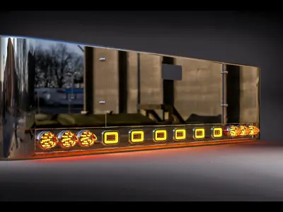 Ranch-style front bumper 3D model