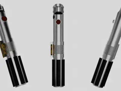 Skywalker Lightsaber Low-poly 3D model