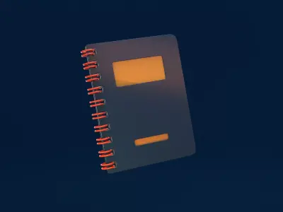 Simple Notebook Free 3D model