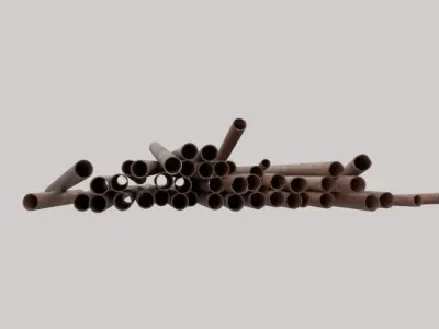 Rusty Pipes Low-poly 3D model purchase