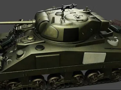 M4 Sherman 3D model
