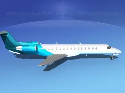 Embraer ERJ-140 Corporate 2 3D model