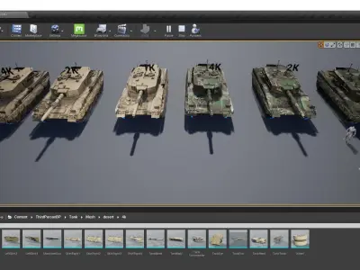 Military Tank 3D model purchase
