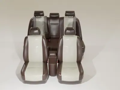Car seats 3D model