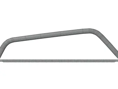 Hand Saw Low-poly 3D model