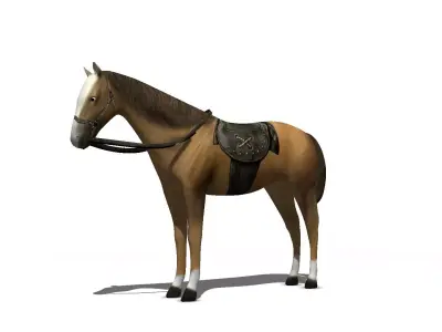Horse Low-poly 3D model shop