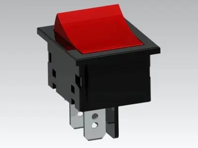 Rocker Switch Free 3D model