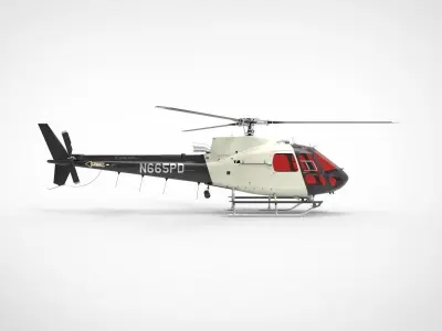 Eurocopter AS350 3D model by Hafcoy