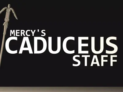 Caduceus Staff 3D model