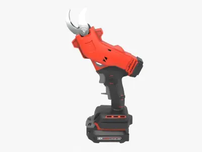 Cordless Pruner Low-poly 3D model
