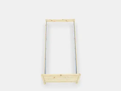 TARVA Bed frame 1 Low-poly 3D model