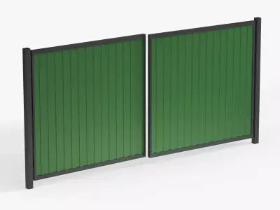 Metal gates 3D model
