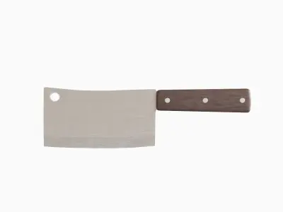 Meat Cleaver A 02 Low-poly 3D model