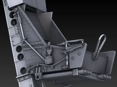 SEAT MARTIN BAKER MK7 F104 Starfighter STL FILES ONLY 3D print model