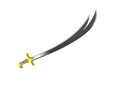 Double-headed Sword 3D model