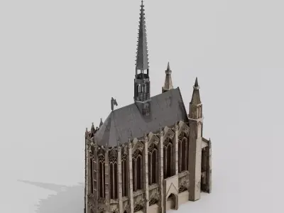 Sainte Chapelle Chapel Paris 3D model