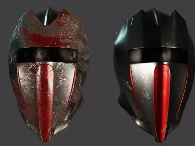 Knight Helmet 3D model purchase