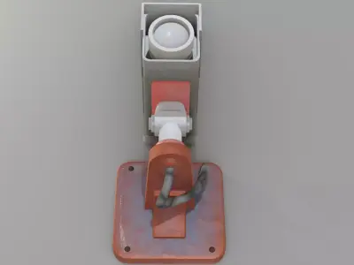 PBR Surveillance Security Camera - Game Ready Industrial CCTV 4K Low-poly 3D model