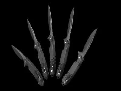 Tactical Knife 3D model