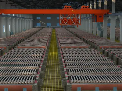 Electrolysis Plant 3D model