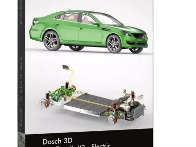 Dosch 3D - Car Details V3 - Electric 3D model
