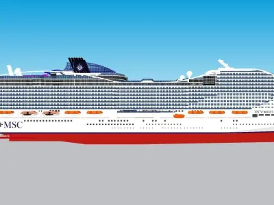 MSC WORLD EUROPA 3D model
