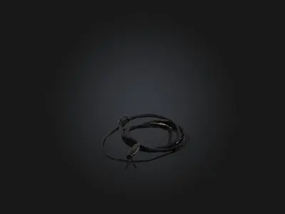 Whip model Low-poly 3D model