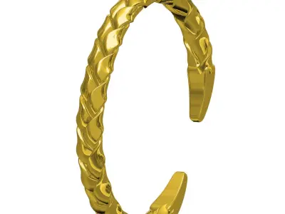 Antique Knot Style Wist Bangle Bracelet 3D print model