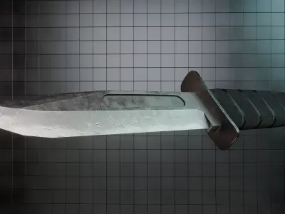 Knife LowPoly  Low-poly 3D model