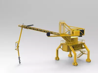 crane evelator 3D model